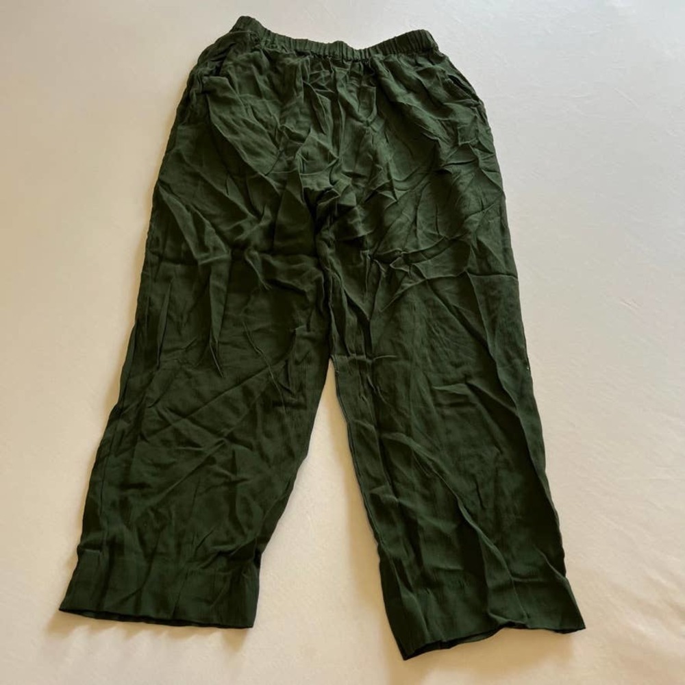 5/ $25 Intuitions Dark Green Rayon casual pants M
